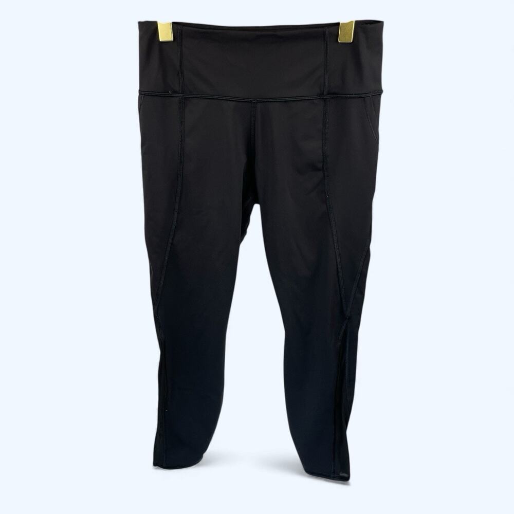 Athleta Lightning 7/8 Tight Cropped Leggings Black Medium